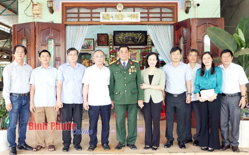 Thăm gia đình chính sách tại Phước Long, Phú Riềng, Đồng Phú, Chơn Thành