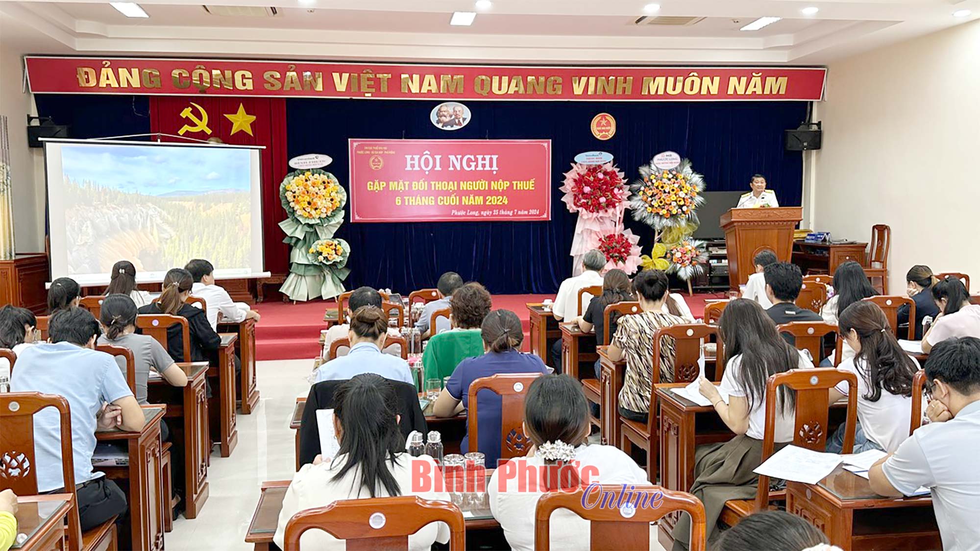 105 doanh nghiệp đối thoại với Chi cục Thuế khu vực Phước Long - Bù Gia Mập - Phú Riềng