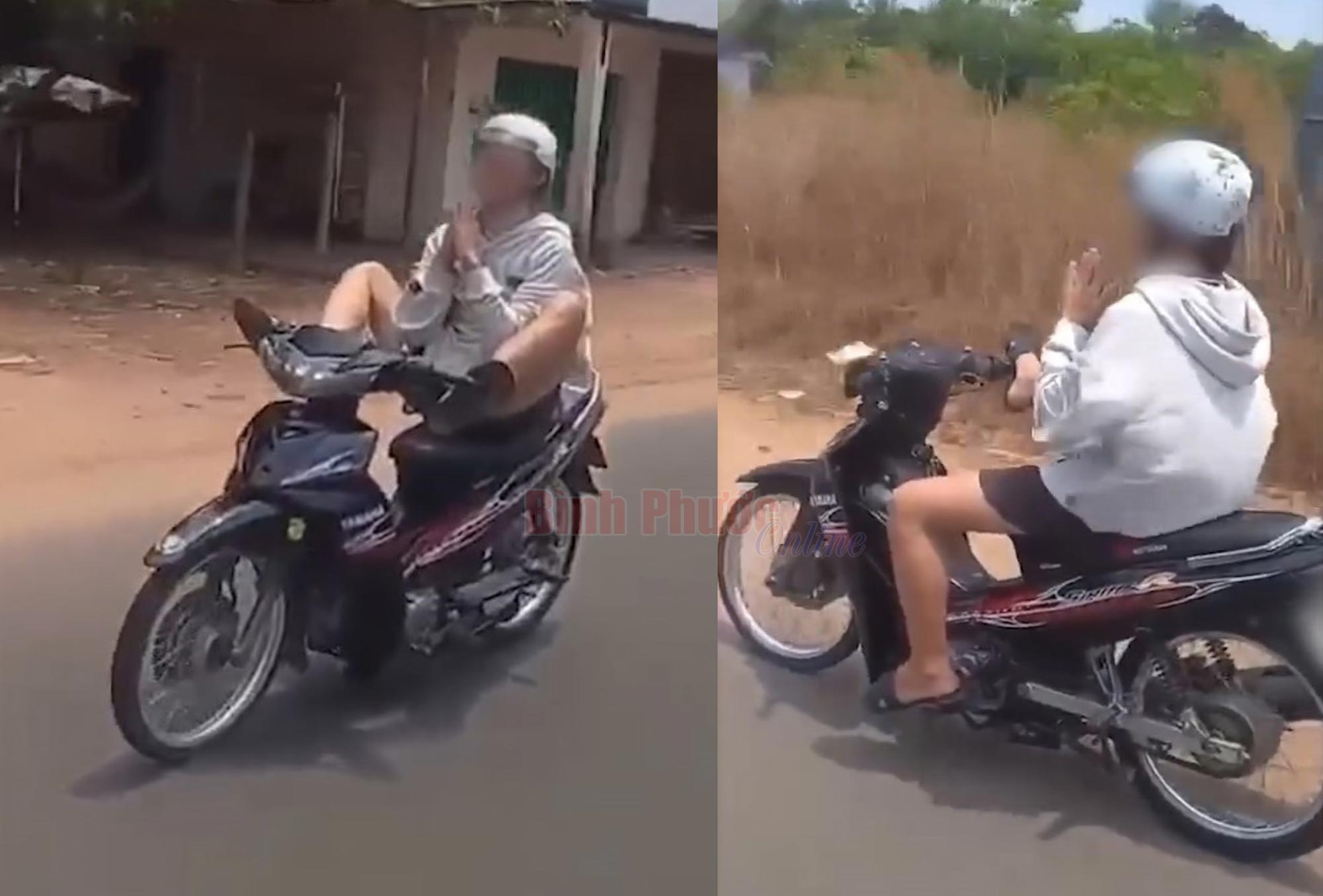 Bình Phước: Xử lý thiếu niên lái xe máy bằng chân, quay video đăng lên mạng xã hội