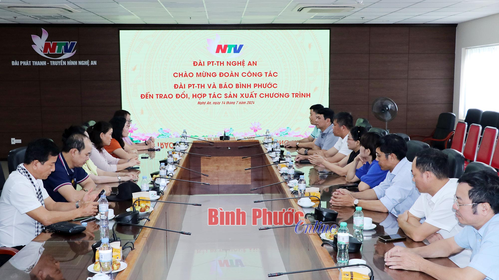 BPTV hợp tác trao đổi thông tin cùng Báo Nghệ An và Đài PTTH Nghệ An