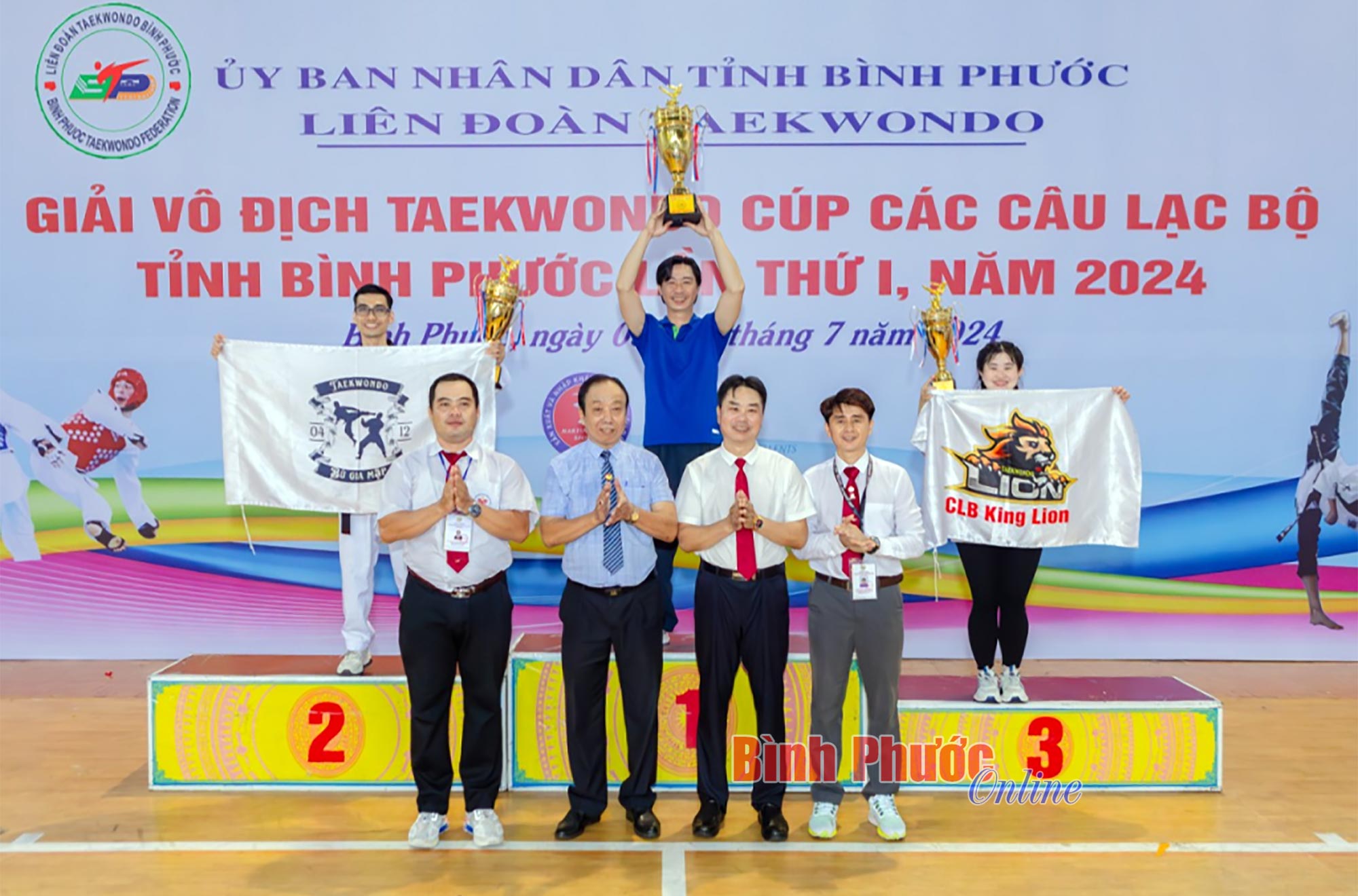 CLB Phước Bình 1 nhất toàn đoàn giải Vô địch Taekwondo cúp các CLB tỉnh Bình Phước