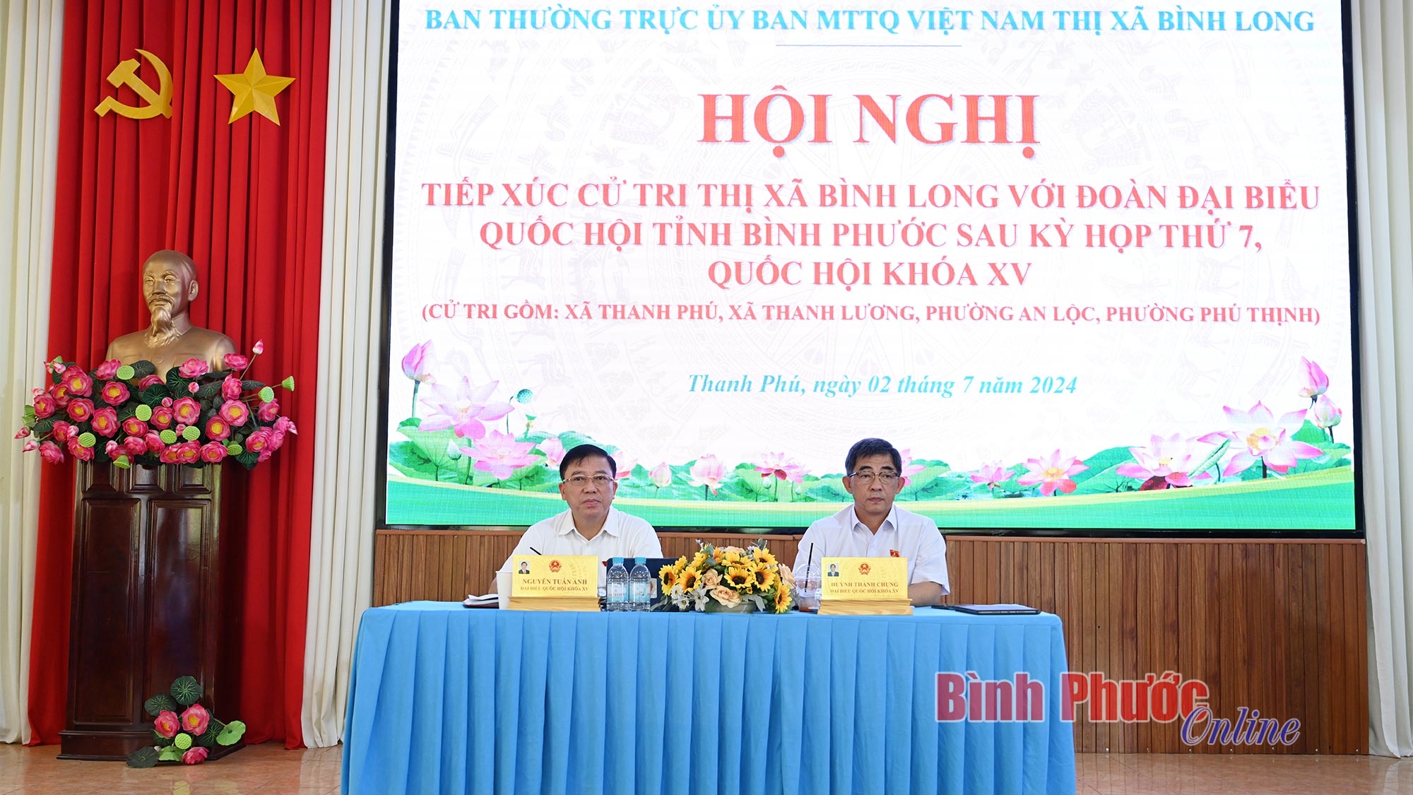 Đại biểu Quốc hội tỉnh tiếp xúc cử tri Đồng Xoài, Bình Long