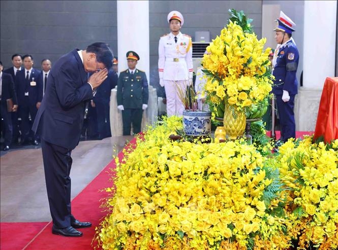 Đoàn Đảng, Nhà nước Lào viếng Tổng Bí thư Nguyễn Phú Trọng
