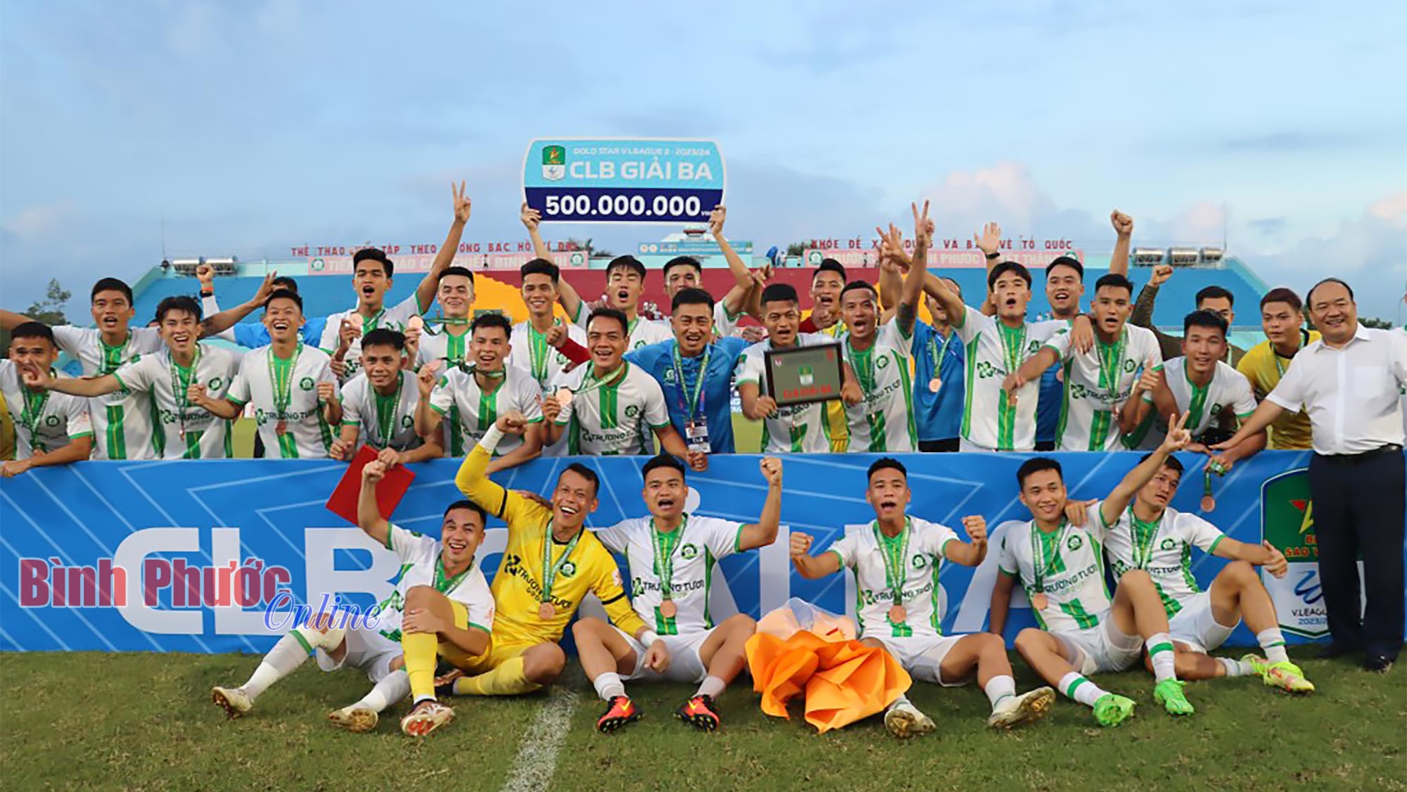 Giải bóng đá hạng nhất quốc gia 2023-2024: Ấn tượng Câu lạc bộ Trường Tươi Bình Phước