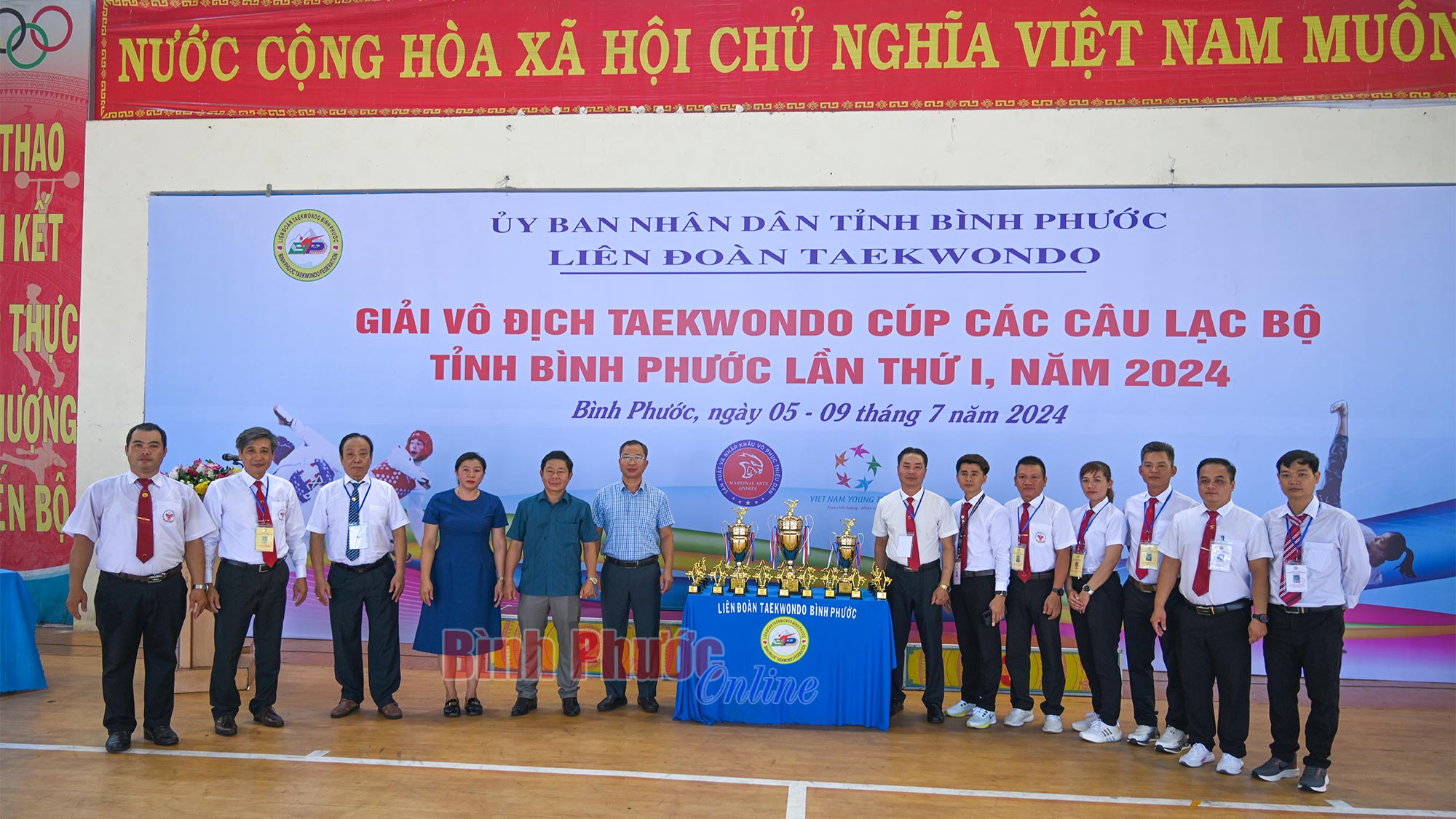 Hơn 700 vận động viên dự Giải vô địch Taekwondo Cúp các CLB tỉnh Bình Phước