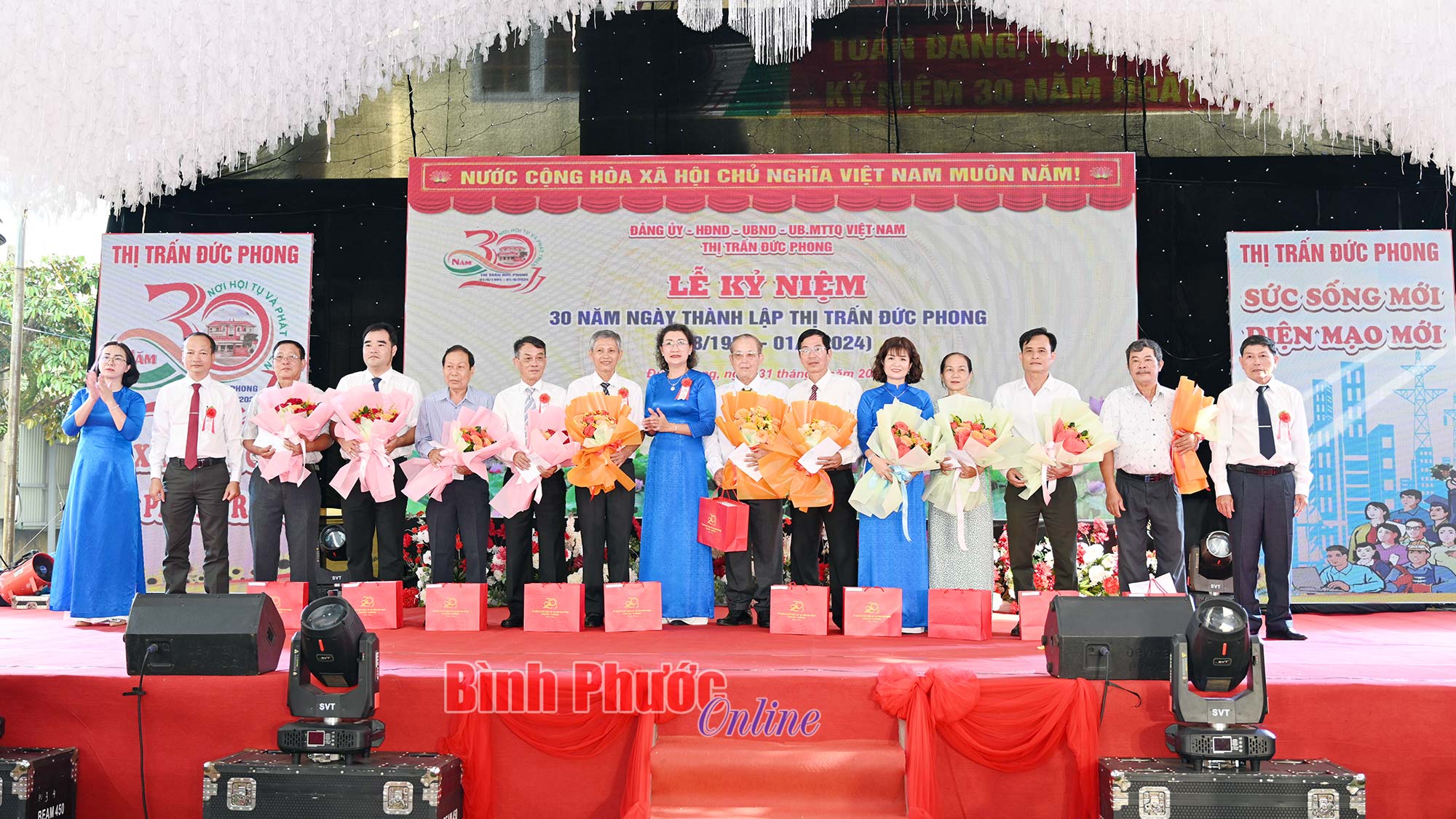Thị trấn Đức Phong kỷ niệm 30 năm thành lập