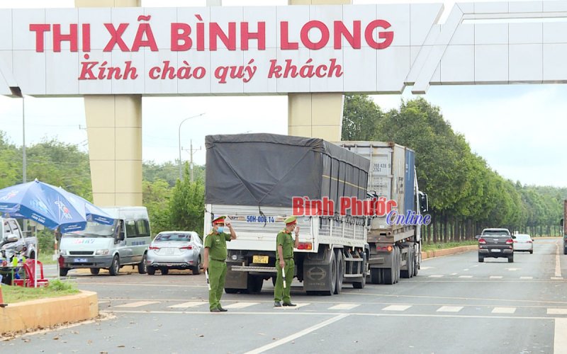 Bình Long: Phát hiện 1 tài xế dương tính Covid-19 qua test nhanh tại chốt kiểm soát