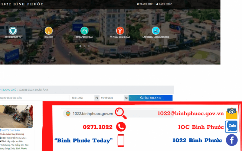 Bình Phước: Triển khai chức năng tiếp nhận thông tin về Covid-19 trên hệ thống dịch vụ công 1022