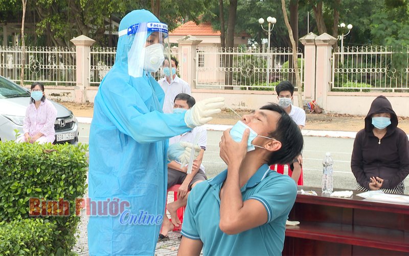Chơn Thành: 3.581/3.581 mẫu xét nghiệm âm tính với SARS-CoV-2