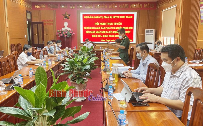 Chơn Thành phấn đấu đạt 100% chỉ tiêu giao quân 
