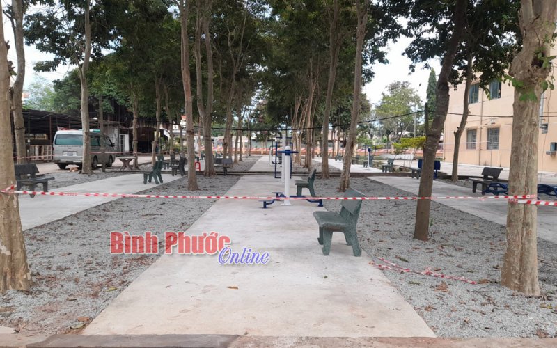 Đồng Phú đưa vào sử dụng khu tập thể thao dành cho bệnh nhân Covid-19