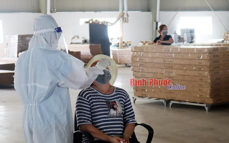Đồng Xoài khẩn trương xử lý chùm ca F0 tại KCN Đồng Xoài I
