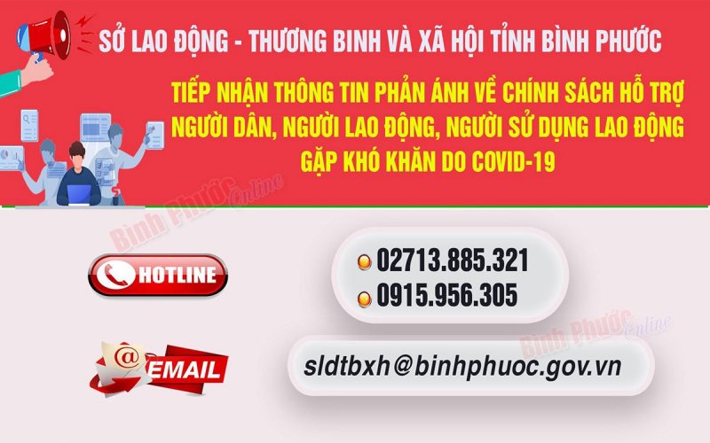 Người lao động Bình Phước gặp khó khăn ở TP. Hồ Chí Minh, Bình Dương, Đồng Nai được hỗ trợ