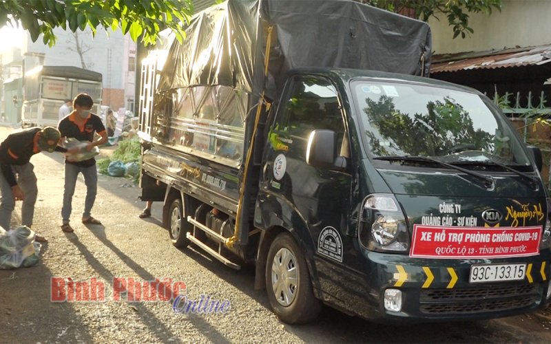 Thêm 7 tấn hàng hóa hỗ trợ người dân Bình Phước tại TP. Hồ Chí Minh