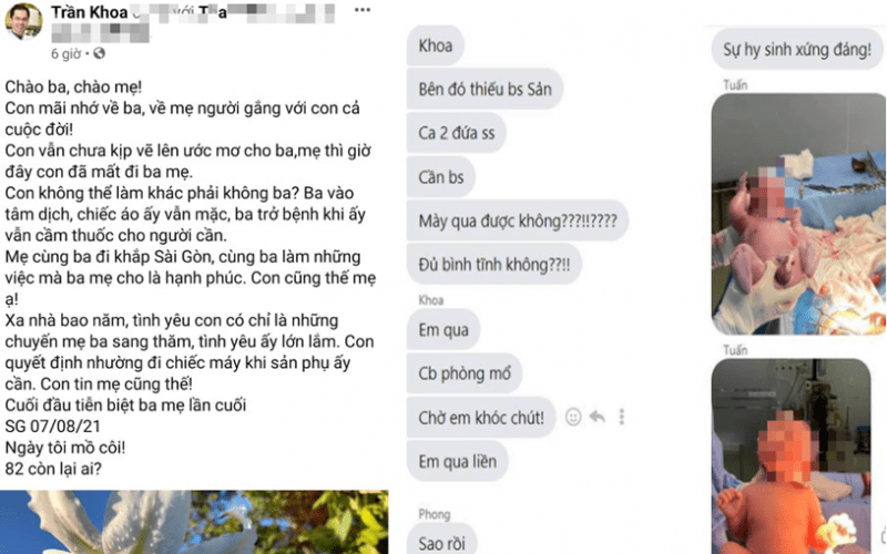 Thông tin 'bác sĩ nhường máy thở của người thân để cứu sản phụ song thai' là hư cấu