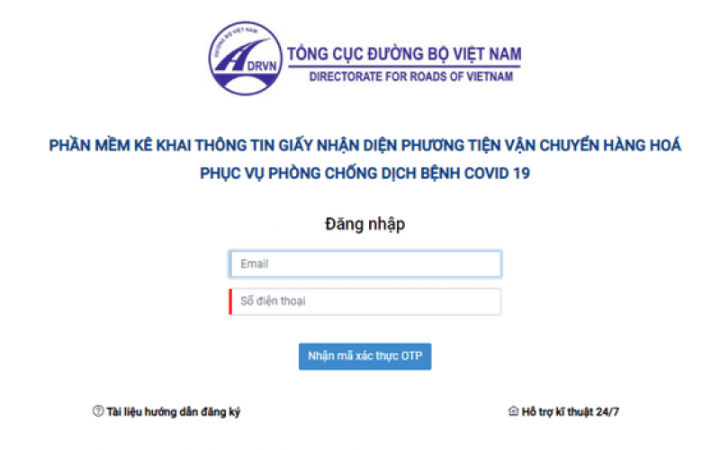 Triển khai phần mềm tự động cấp mã QR Code cho xe vận tải hàng hoá