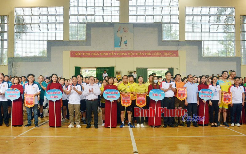 450 VĐV dự hội thao Cụm thi đua số 4 - tòa án các tỉnh Đông Nam Bộ