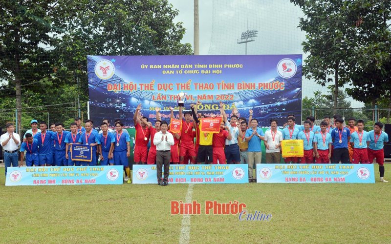 Bình Long vô địch Giải bóng đá Đại hội Thể dục thể thao tỉnh Bình Phước lần thứ 6 năm 2022
