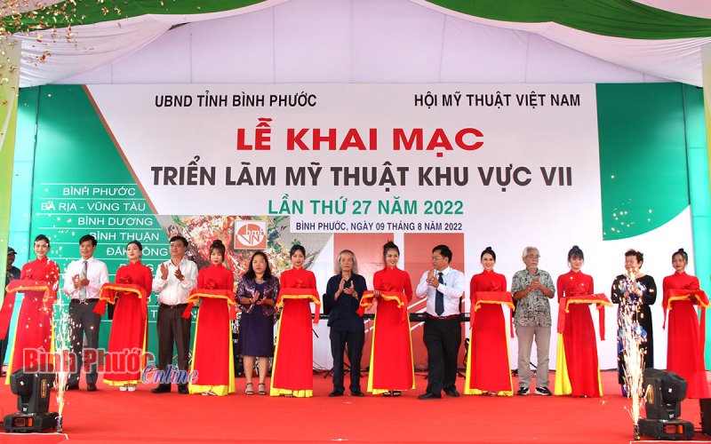 Bình Phước: Khai mạc Triển lãm mỹ thuật khu vực VII năm 2022