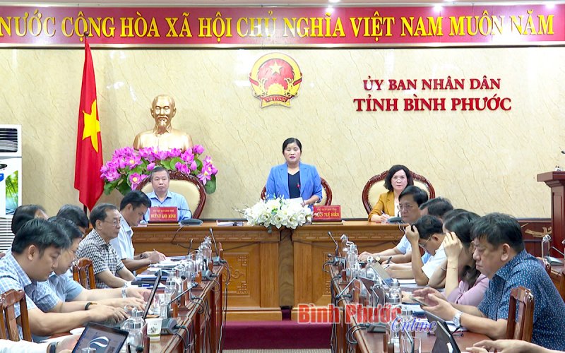UBND tỉnh xem xét kế hoạch phát triển kinh tế - xã hội năm 2023