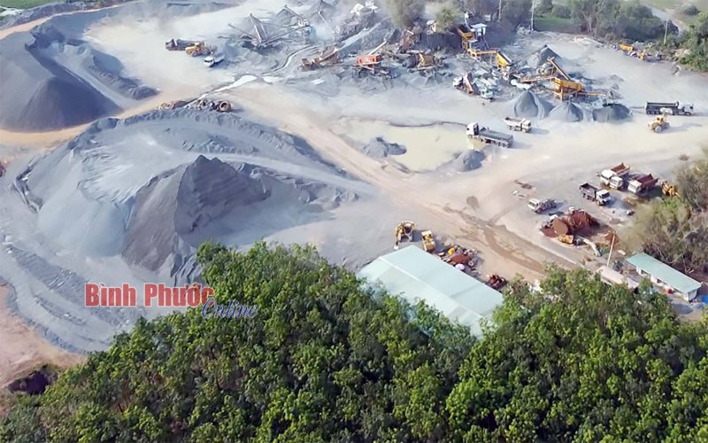 Bình Phước: Xử phạt Công ty Rạng Đông hơn 154 triệu đồng do lập mỏ đá khai thác trái phép