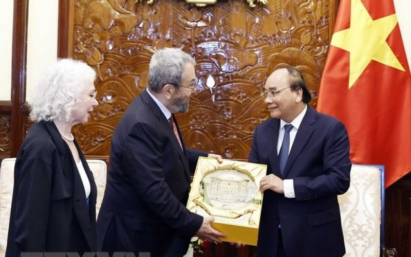 Chủ tịch nước Nguyễn Xuân Phúc tiếp cựu Thủ tướng Israel