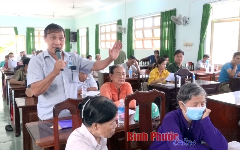 Cử tri huyện Bù Đốp kiến nghị nhiều vấn đề về đất đai