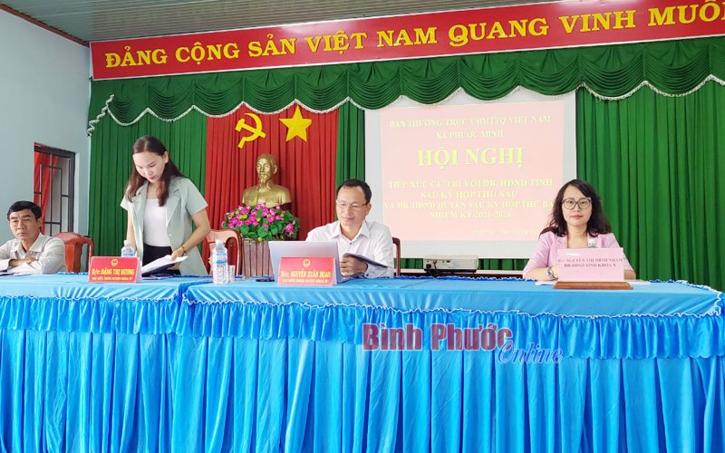 Cử tri xã Phước Minh mong sớm nâng cấp, sửa chữa đường giao thông