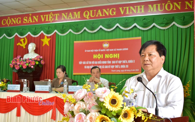 Cử tri xã Thanh Lương kiến nghị nâng cấp hệ thống điện và đường giao thông