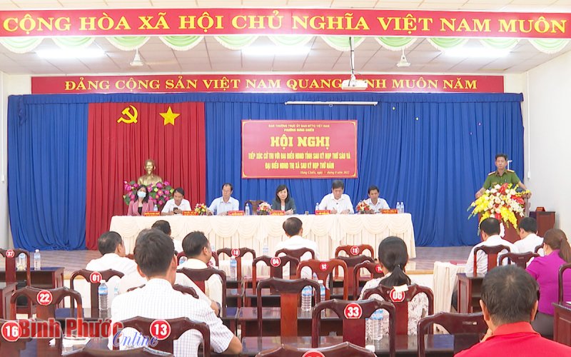 Đại biểu HĐND tỉnh, thị xã Bình Long tiếp xúc cử tri phường Hưng Chiến, Phú Đức