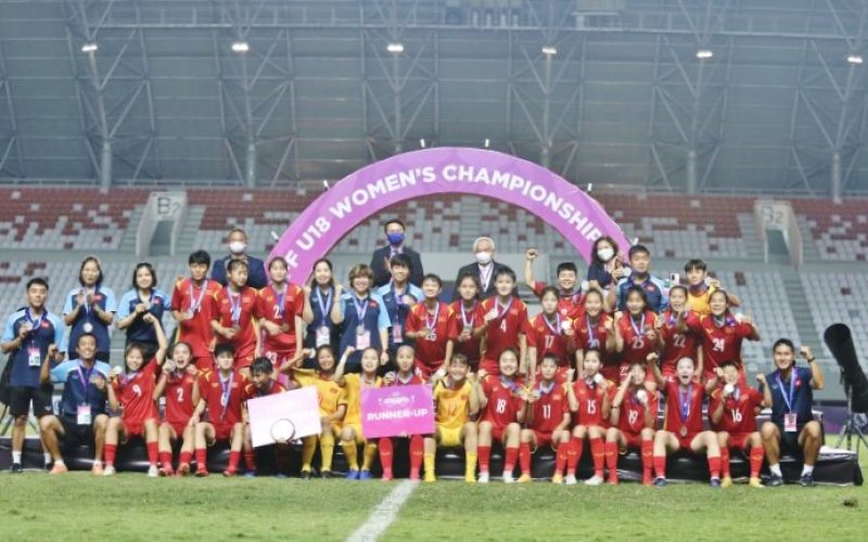 Đội tuyển nữ U18 Việt Nam hoàn tất hành trình tại giải Đông Nam Á với tấm Huy chương Bạc