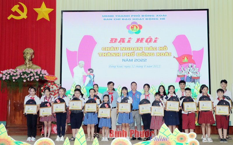 Đồng Xoài: 86 đội viên tiêu biểu được tuyên dương tại Đại hội Cháu ngoan Bác Hồ