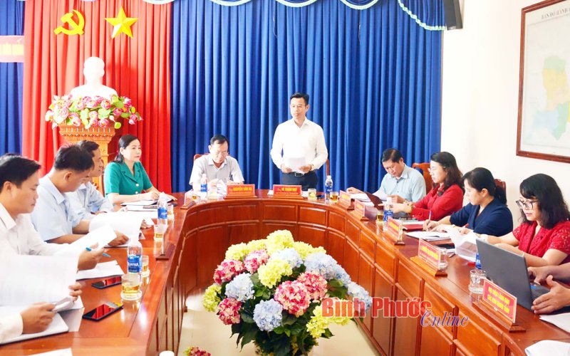 Hớn Quản cần rà soát lại nhu cầu sử dụng thiết chế cơ bản để đầu tư phù hợp