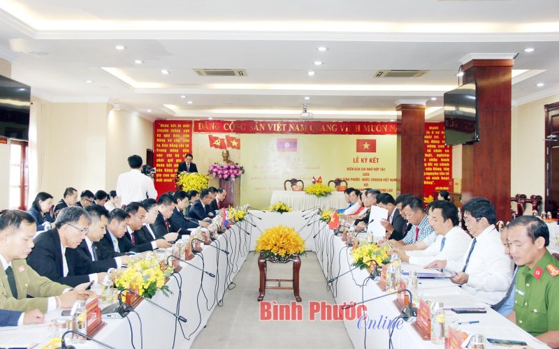 Hợp tác giữa 2 tỉnh Bình Phước và Champasak đạt nhiều kết quả thiết thực