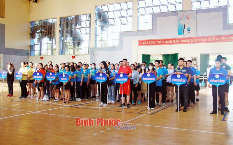 Khai mạc hội thao Khối thi đua số 6 tỉnh Bình Phước năm 2022