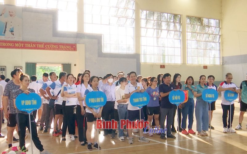 Khối thi đua số 3 tổ chức hội thao chào mừng ngày Quốc khánh 