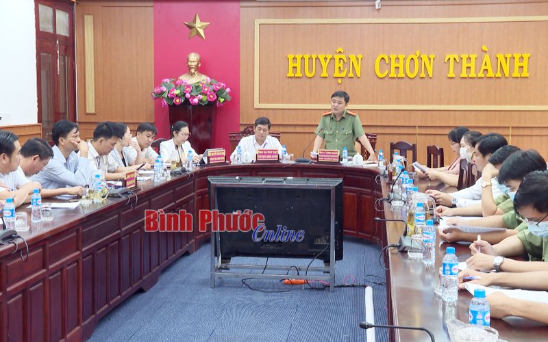 Kiểm tra chấp hành pháp luật về bảo vệ bí mật nhà nước tại huyện Chơn Thành