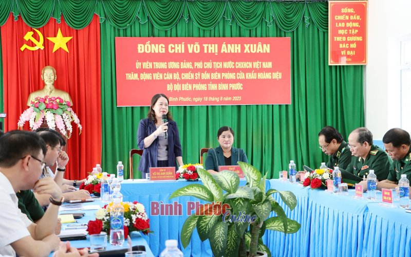 Phó Chủ tịch nước Võ Thị Ánh Xuân thăm và làm việc tại Bình Phước