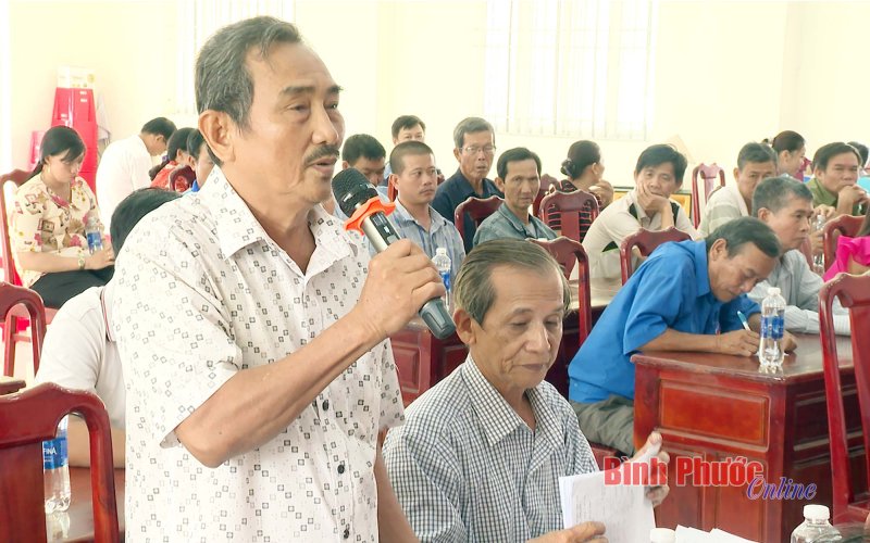 Cử tri mong muốn cấp sổ đất tái định cư trong Dự án Becamex - Bình Phước