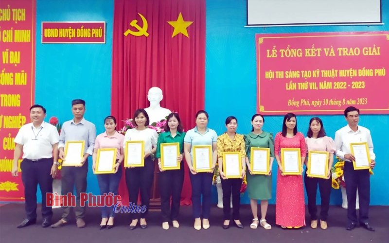 Đồng Phú: 23 sản phẩm được trao giải sáng tạo kỹ thuật lần thứ VII