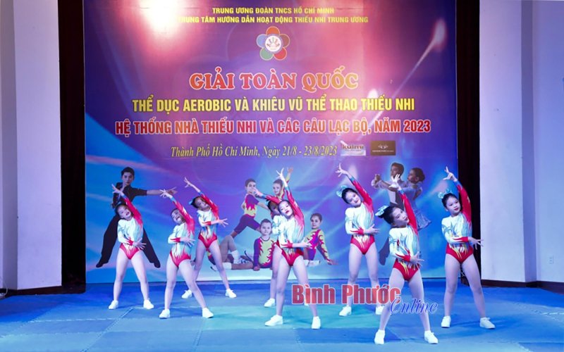 Giải thể dục Aerobic và khiêu vũ thể thao toàn quốc: Bình Phước đoạt 2 HCV, 2 HCB và 1 HCĐ