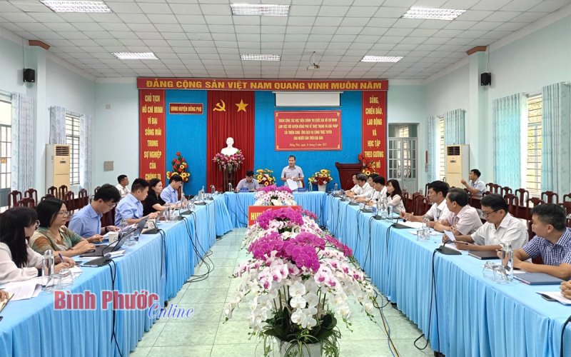 Học viện Chính trị quốc gia Hồ Chí Minh khảo sát tại huyện Đồng Phú