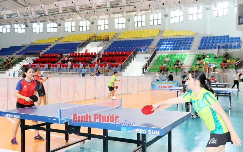 Khai mạc giải vô địch cầu lông, bóng bàn tỉnh Bình Phước năm 2023