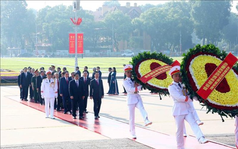 Lãnh đạo Đảng, Nhà nước vào Lăng viếng Bác nhân dịp 78 năm Quốc khánh 2-9