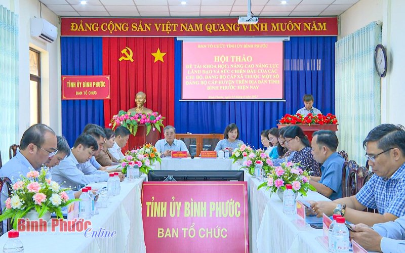 Nâng cao năng lực lãnh đạo và sức chiến đấu của các chi, đảng bộ cấp xã