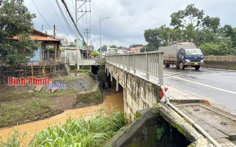 Nỗi lo ngập lụt ở thị trấn Đức Phong