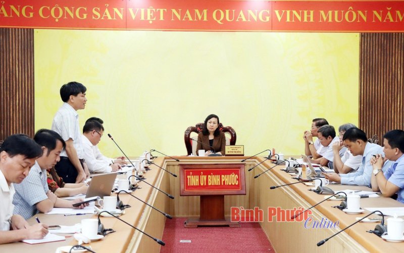 Phó Bí thư Thường trực Tỉnh ủy Huỳnh Thị Hằng làm việc về tái cơ cấu doanh nghiệp đảng
