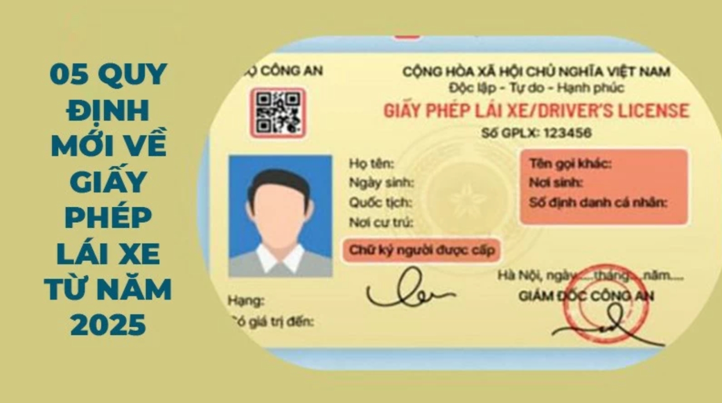 05 quy định mới về giấy phép lái xe từ ngày 1-1-2025 người dân cần phải biết