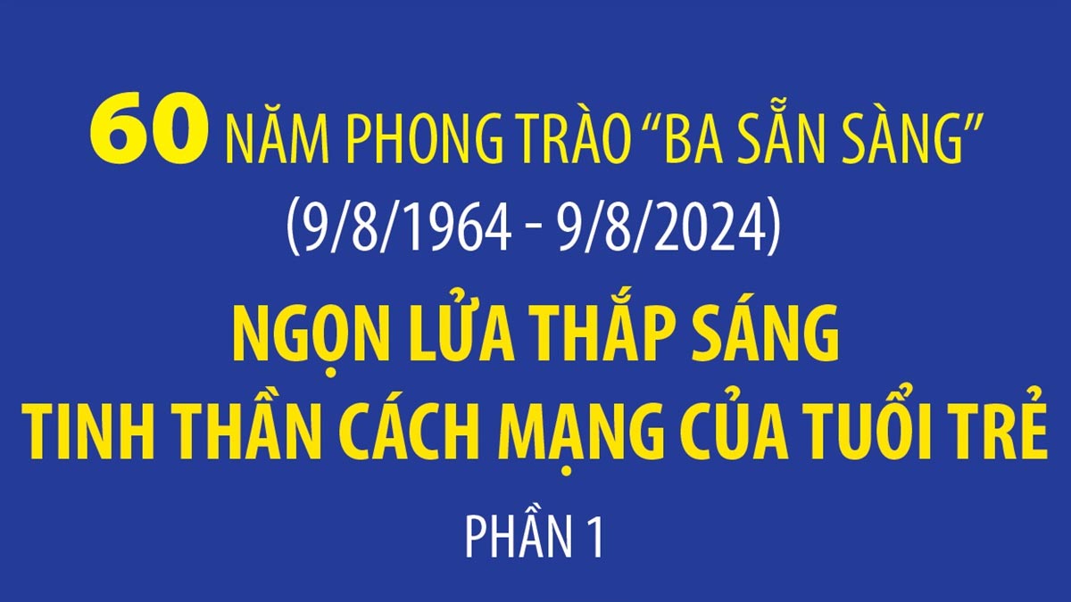60 năm Phong trào 'Ba sẵn sàng' (9-8-1964 - 9-8-2024)