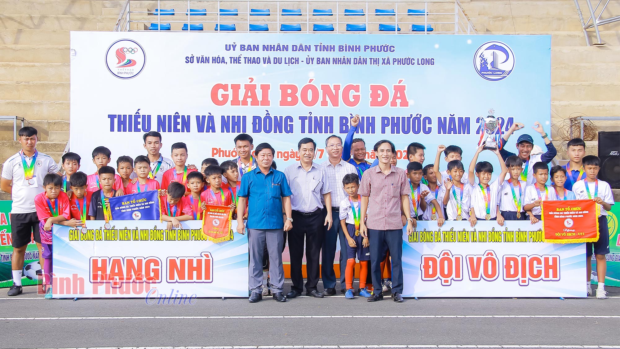 Bế mạc giải bóng đá thiếu niên, nhi đồng tỉnh Bình Phước năm 2024